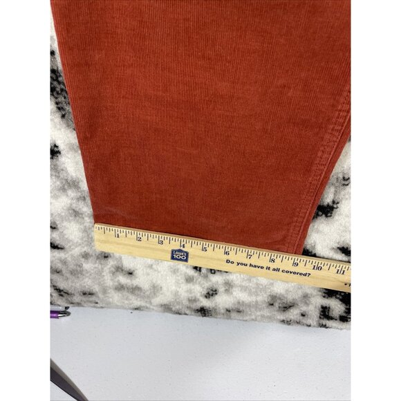 Prana Corduroy Jeans Mens Size 36x30 Rustic Orange Straight Leg Outdoors Comfort - Picture 7 of 14